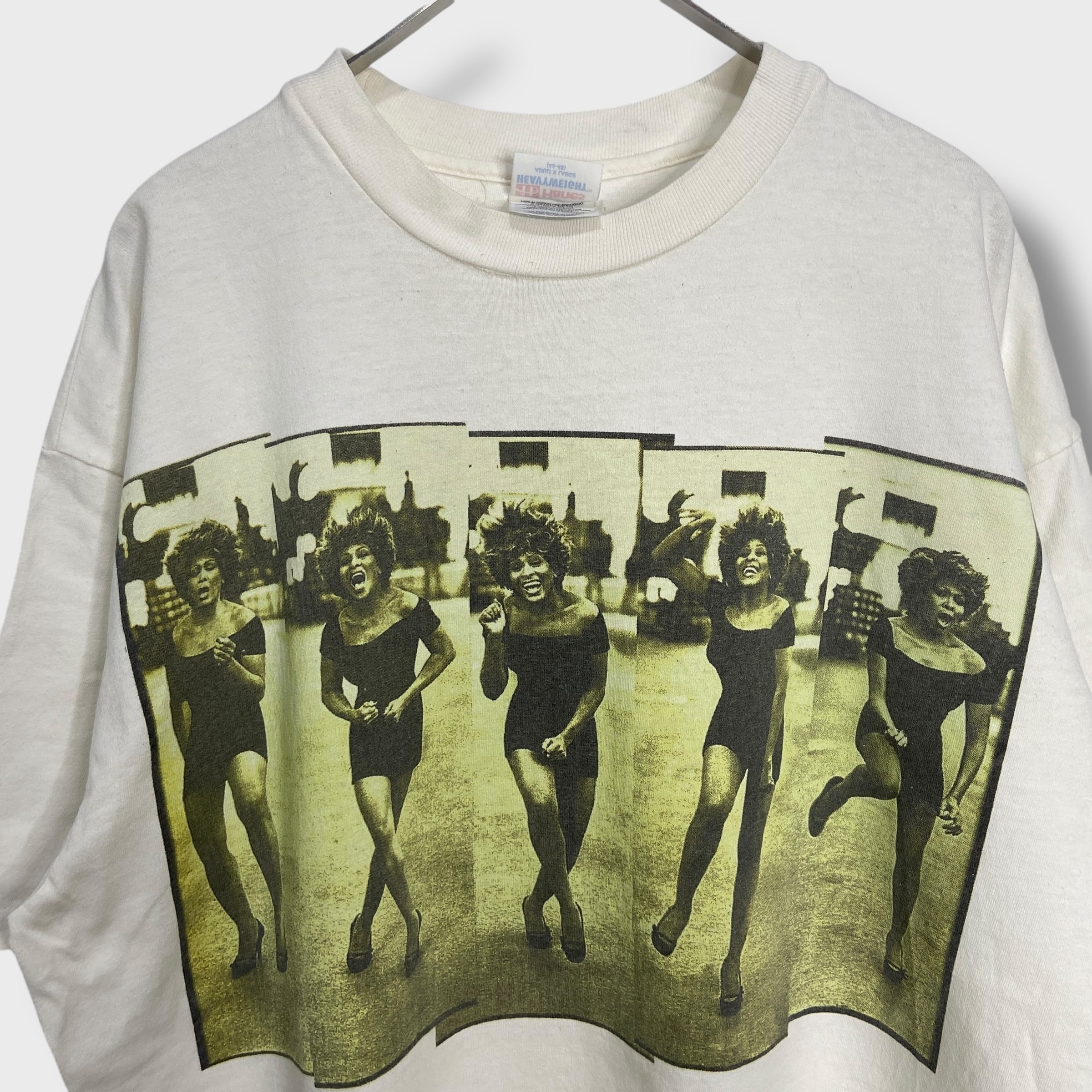 90s TINA TURNER ツアーTシャツ 白 XL バンT ティナターナー | 古着屋 Uan