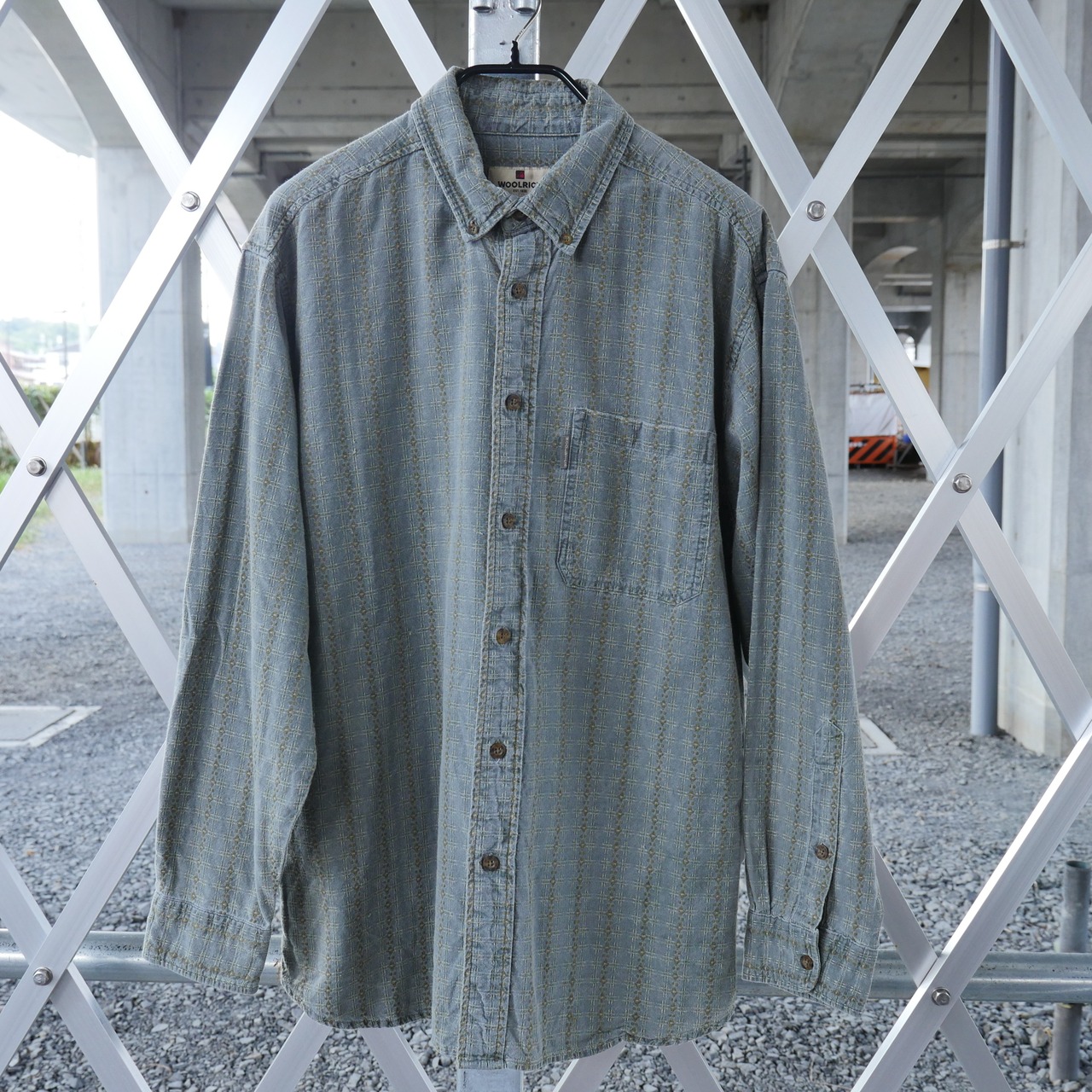 WOOLRICH｜MADE IN INDIA Khaki Long shirt