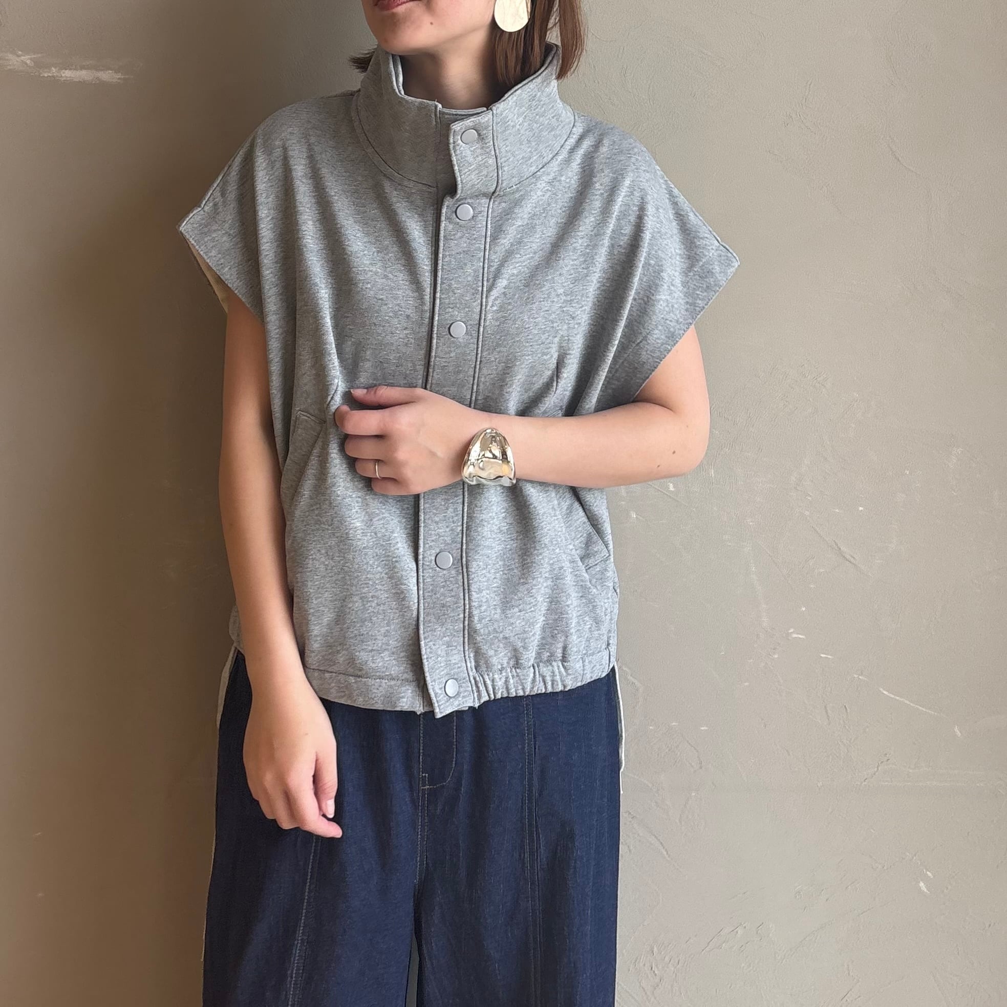 Audrey and Johnwad 】フレンチスリーブ裏毛ベスト | valance 福井