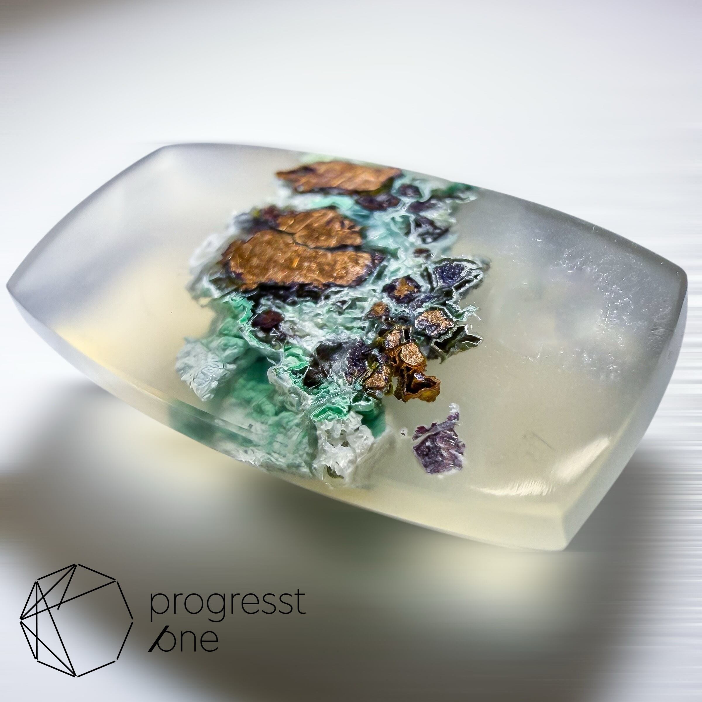 【コレクターズアイテム】パープルパッションアゲート コッパーインアゲート13.846ctソ付 | progresstone