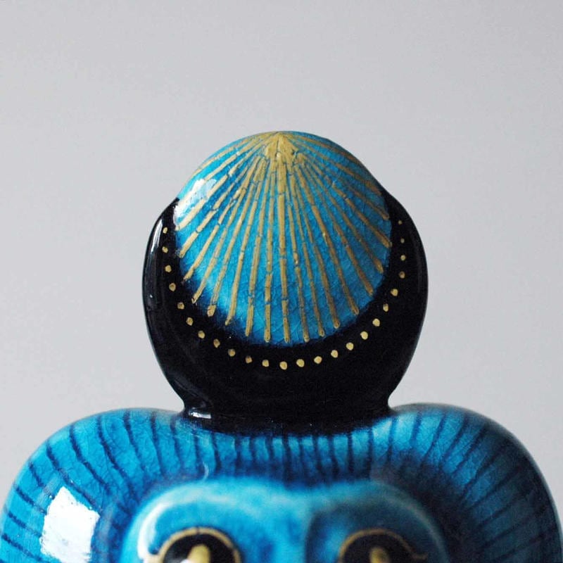 幸兵衛窯 幸運の守神】トト ペルシャンブルー エジプト神話 | 美濃焼