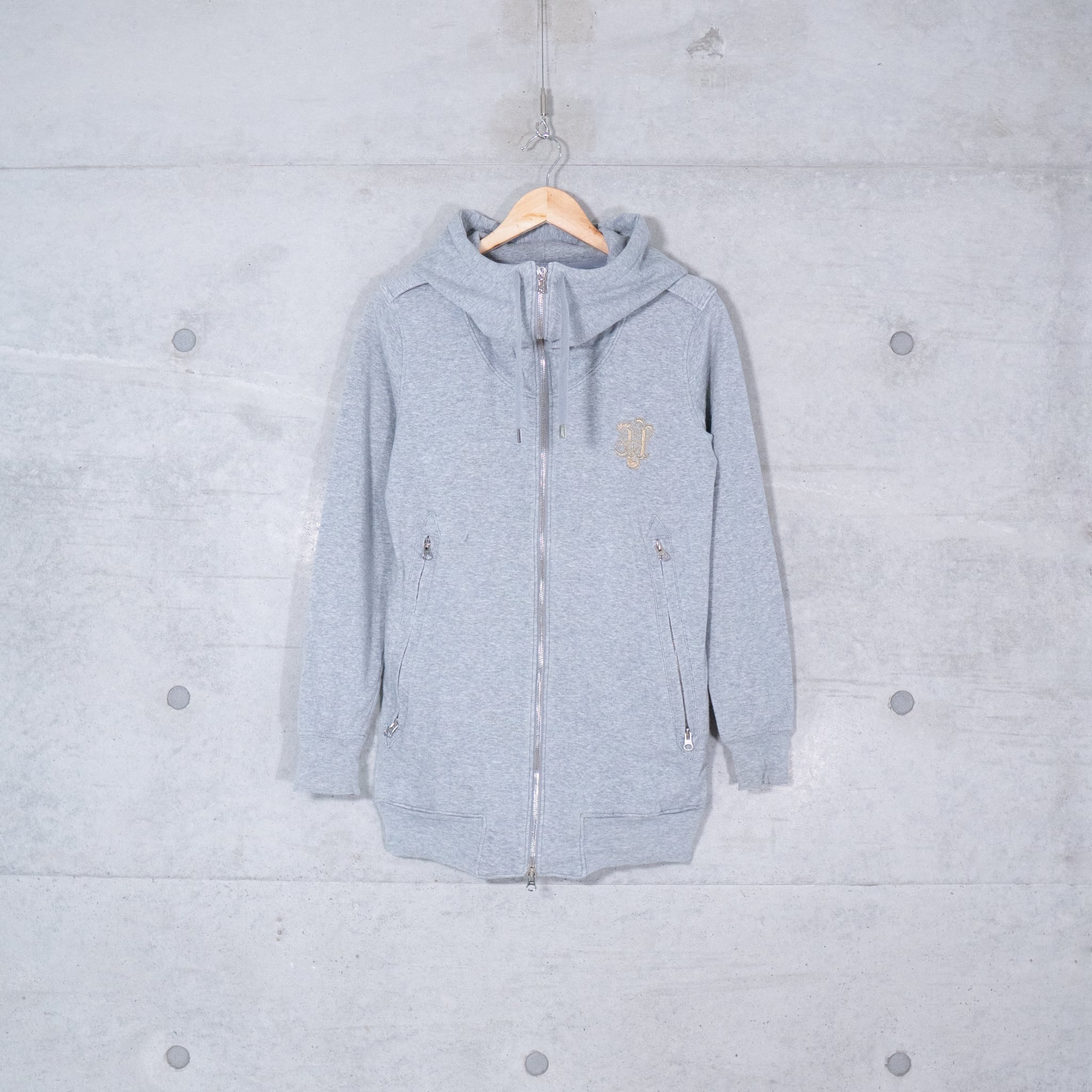 HYSTERIC GLAMOUR / GRAY ZIP UP HOODIE (used) | Mush online
