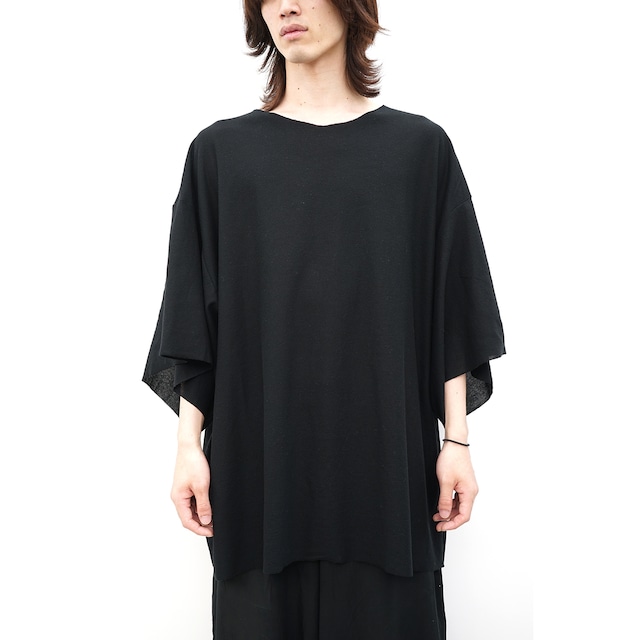 [kujaku] (クジャク) 2024SS K-434 / oversize pullover (black)