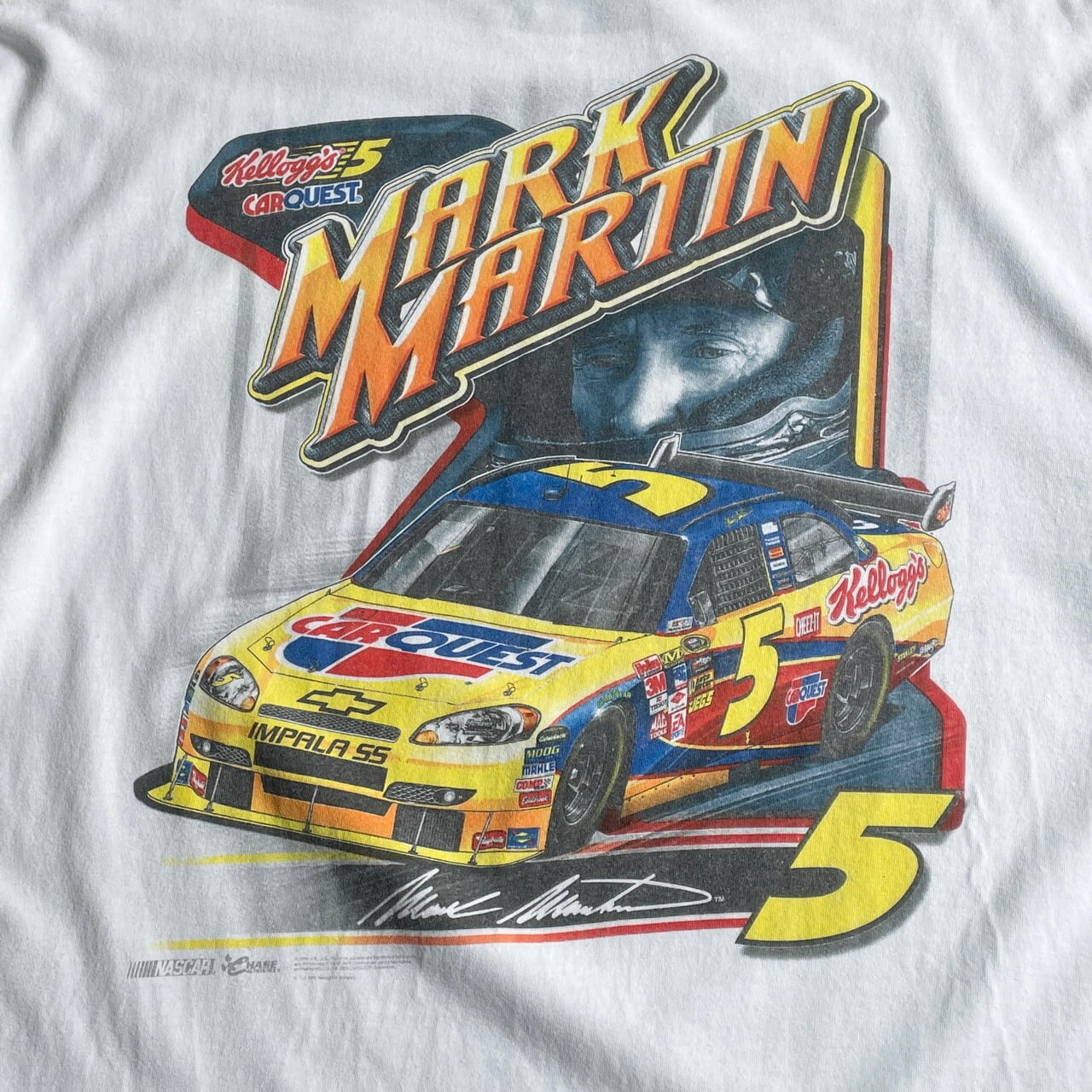 ビッグサイズ NASCAR ナスカ 両面プリント レーシングTシャツ メンズ 
