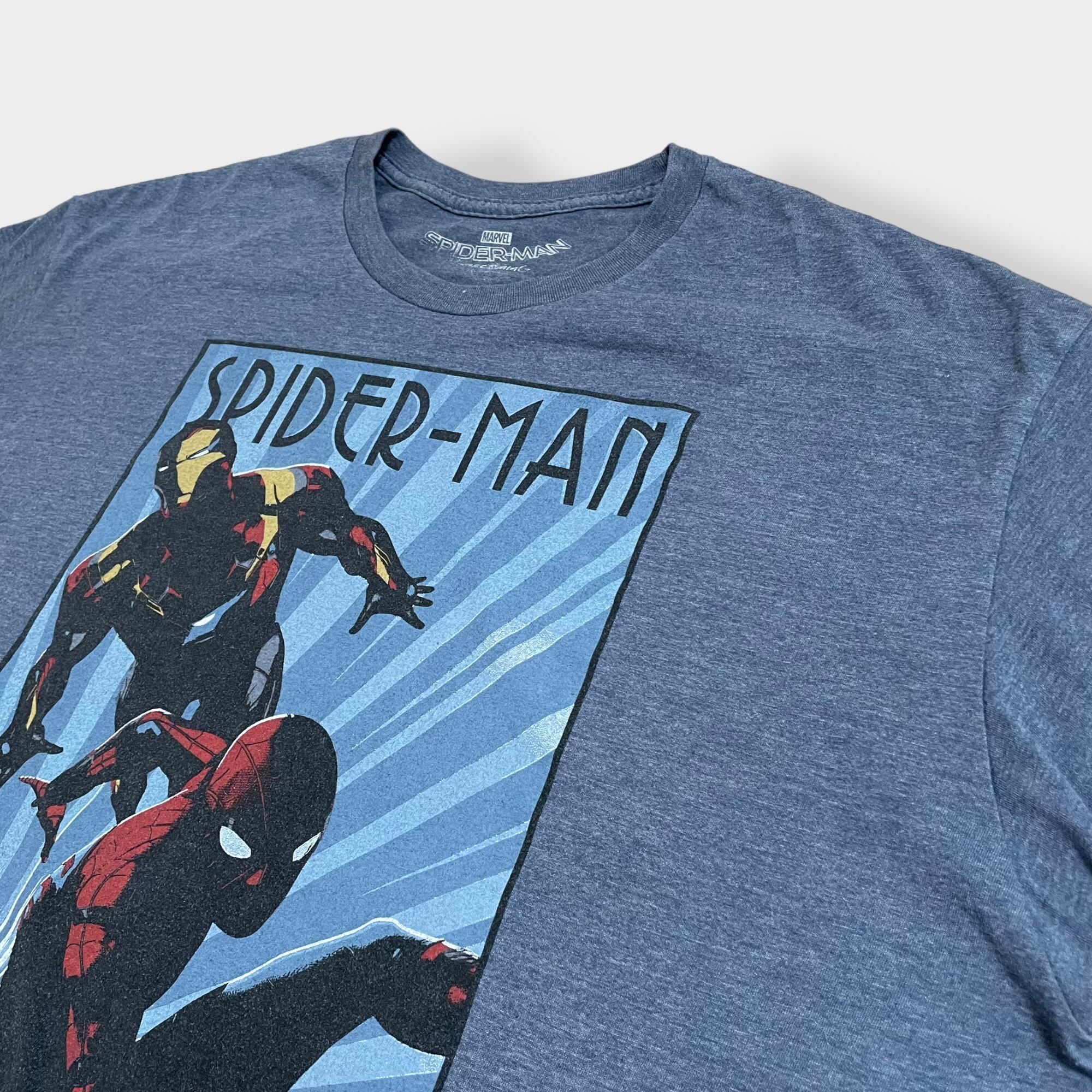 MARVEL】ビッグサイズ プリントTシャツ スパイダーマン アイアンマン ...