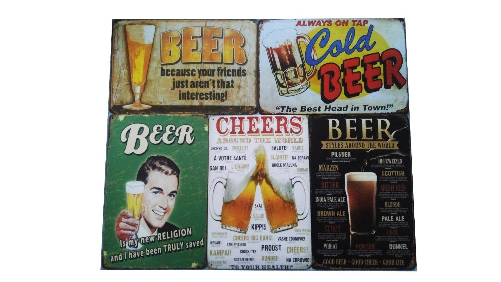 ベルギービール　ブリキ看板　１２枚セット　販促　店舗店舗用品