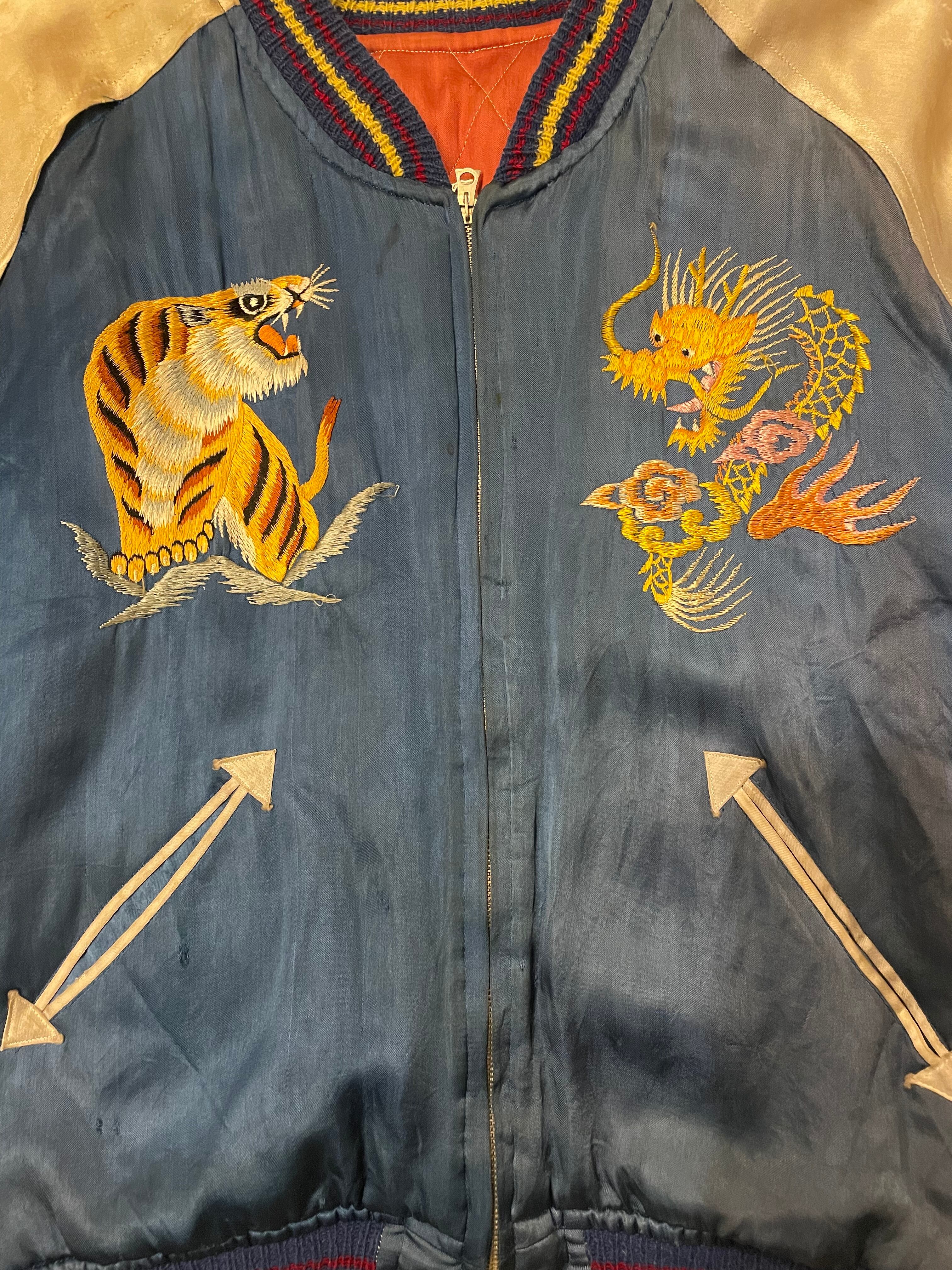 パチポケ!! 40年代 vintage souvenir jacket スカジャン スーベニアジャケット 40s ビンテージ ヴィンテージ 古着