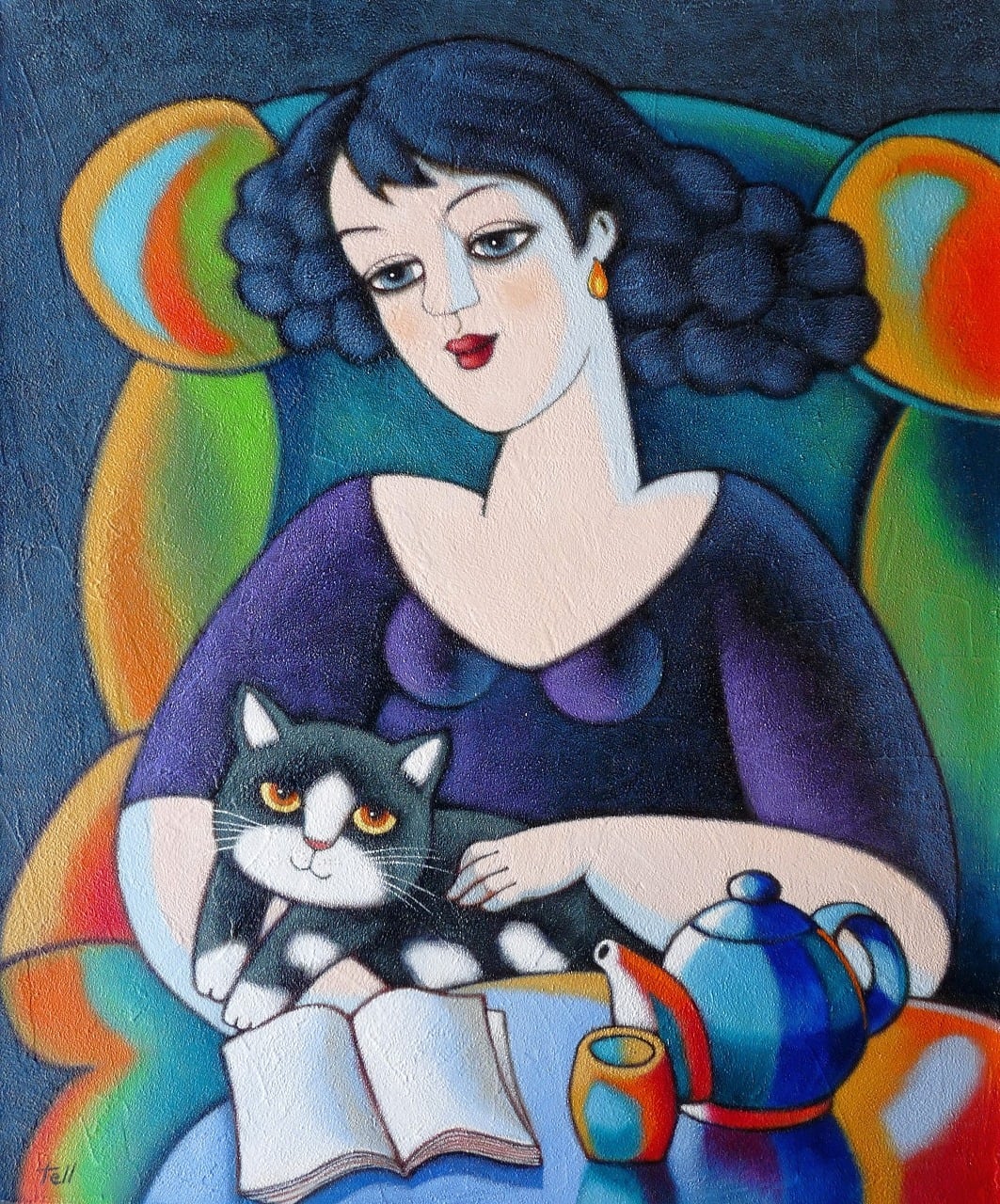 お茶の時間 | Taking tea with my cat