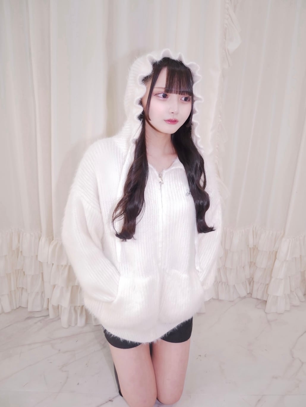 Mel. snow man hoodie knit