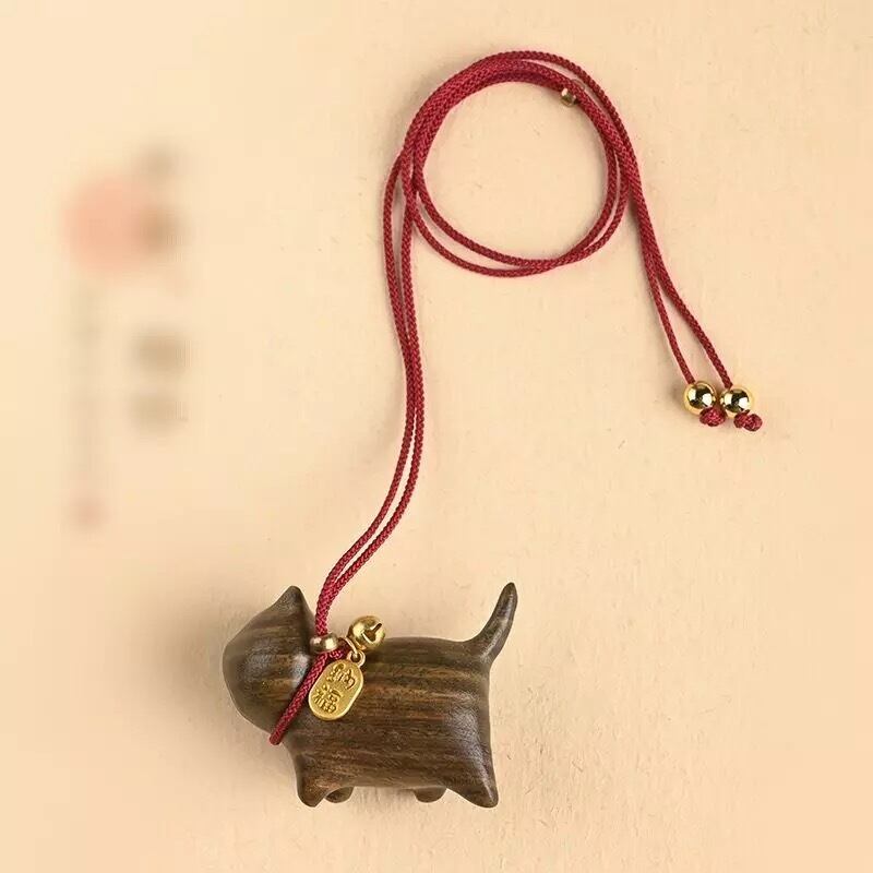 木製 ネコチャーム