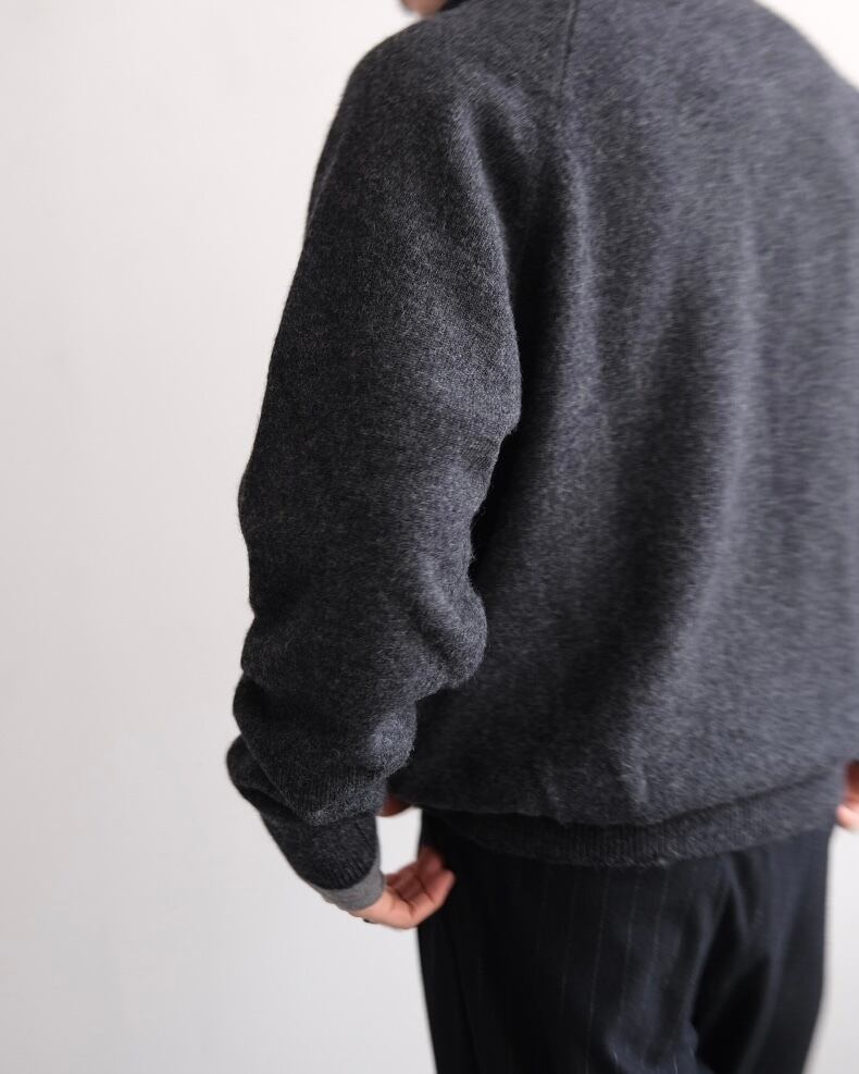 Men's BATONER” BABY ALPACA KURUMI TENJIKU HALF ZIP” | Lapel online