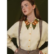 アプリコット刺繍ブラウス C0057