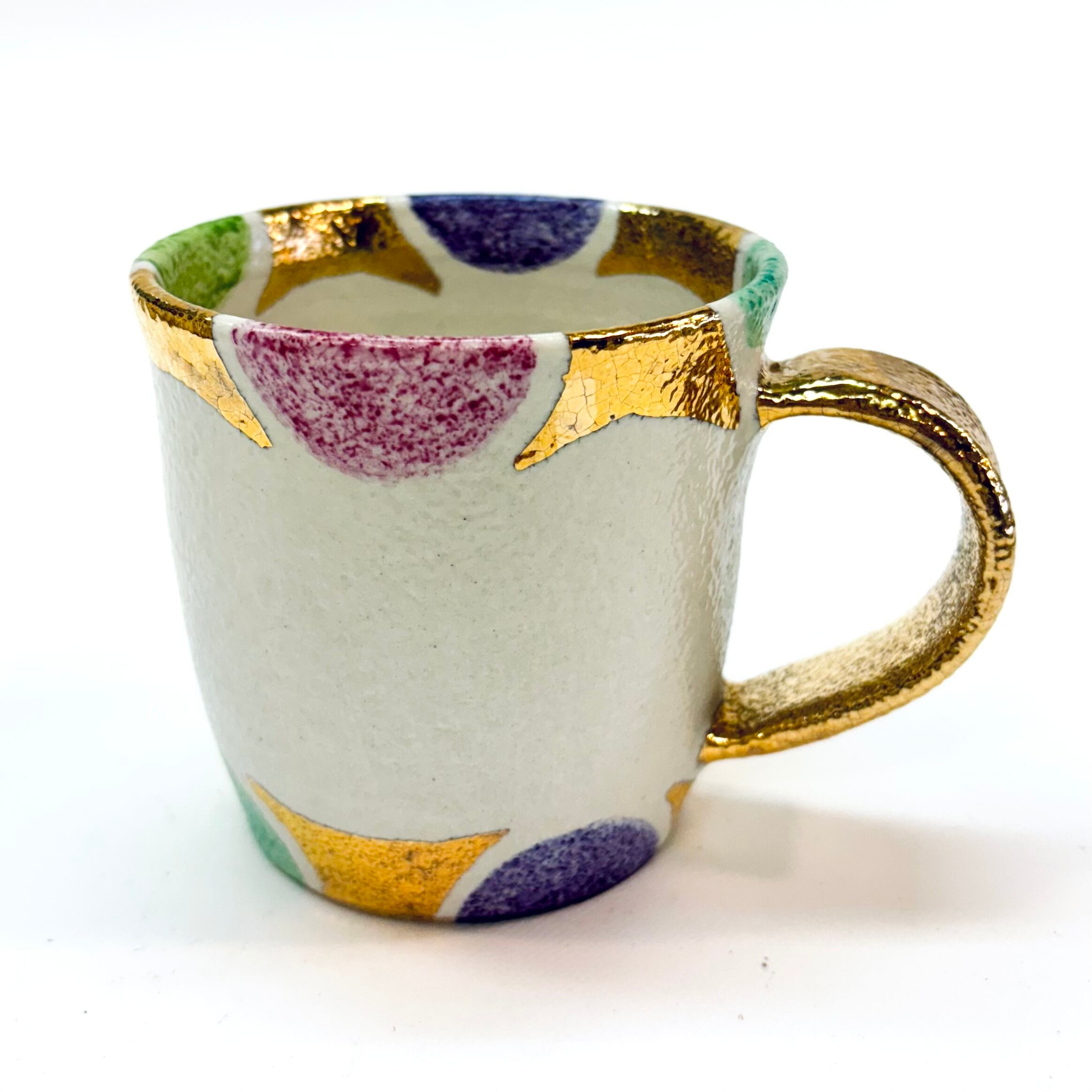 金彩色絵マグカップ (240346)