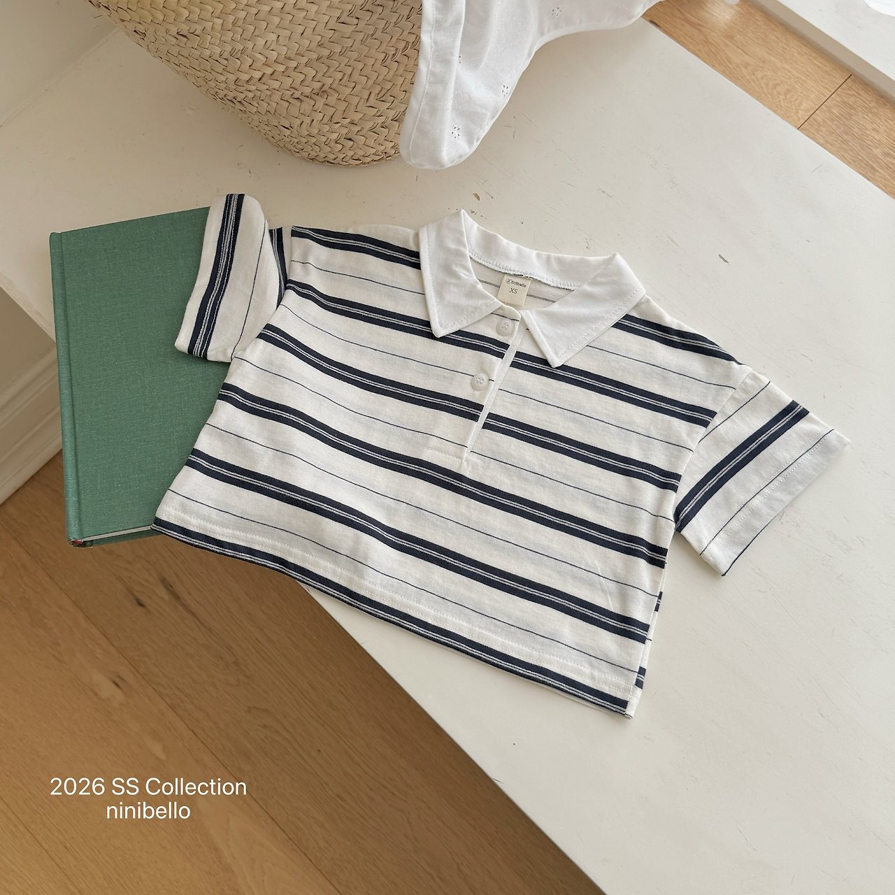 [ninibello] Poki Collar Tee +fee2 / [니니벨로] 포키카라티