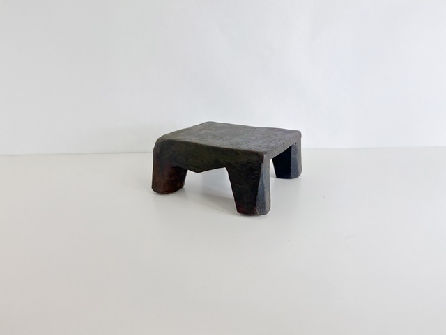 エチオピア 木製 ローテーブル｜小型 アフリカ家具 プリミティブアート｜Ethiopian Wooden Low Table