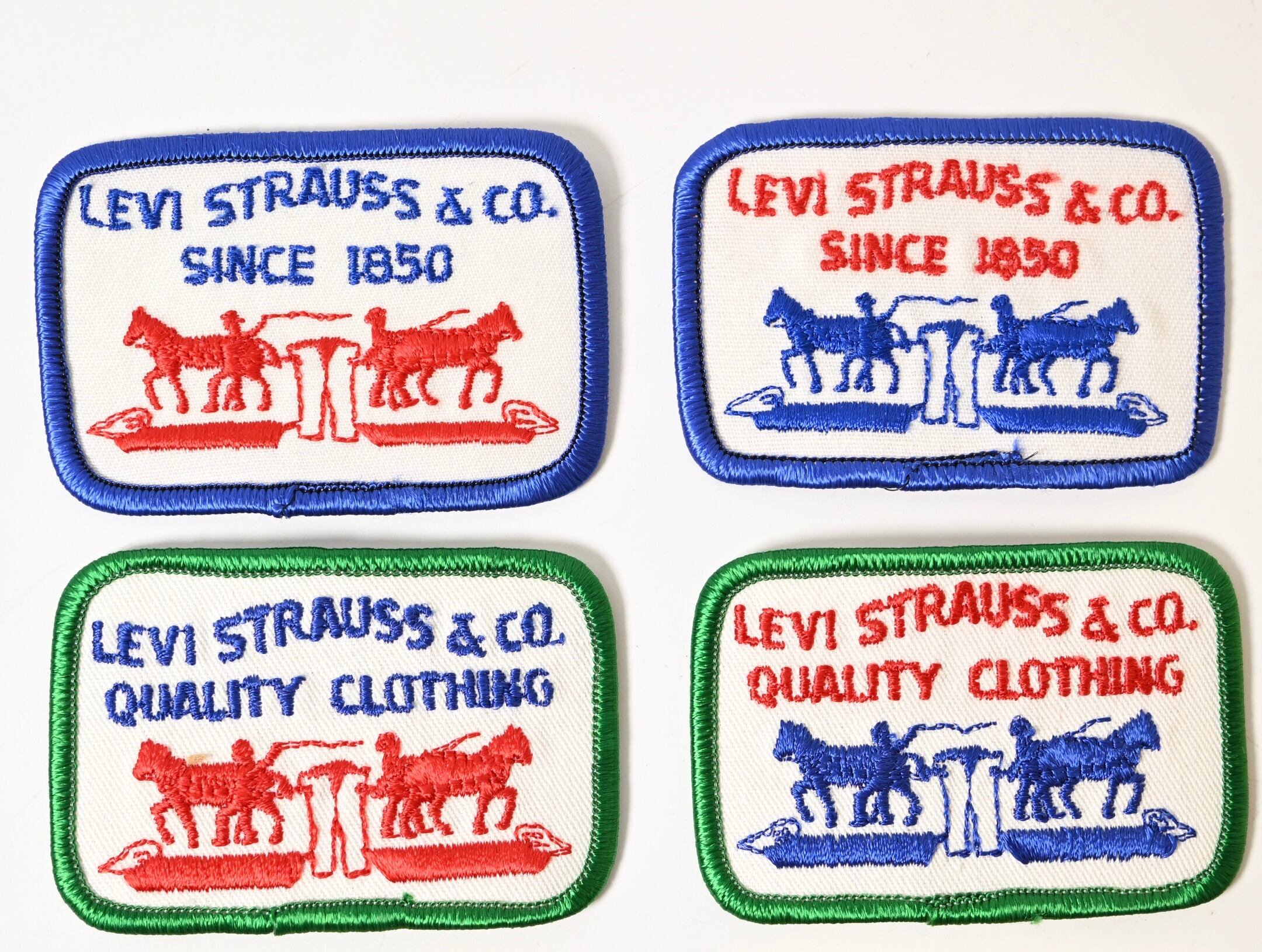 Vintage Levi's Advertising Two Horses Patch | Button Works Store