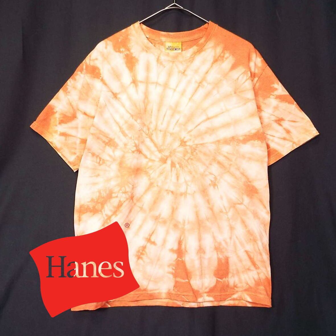 90s Z グラデーションサークルTシャツ Hanesボディ 90-00年代/後染】90s-00s Hanes ヘインズ タイダイ染 tie dye