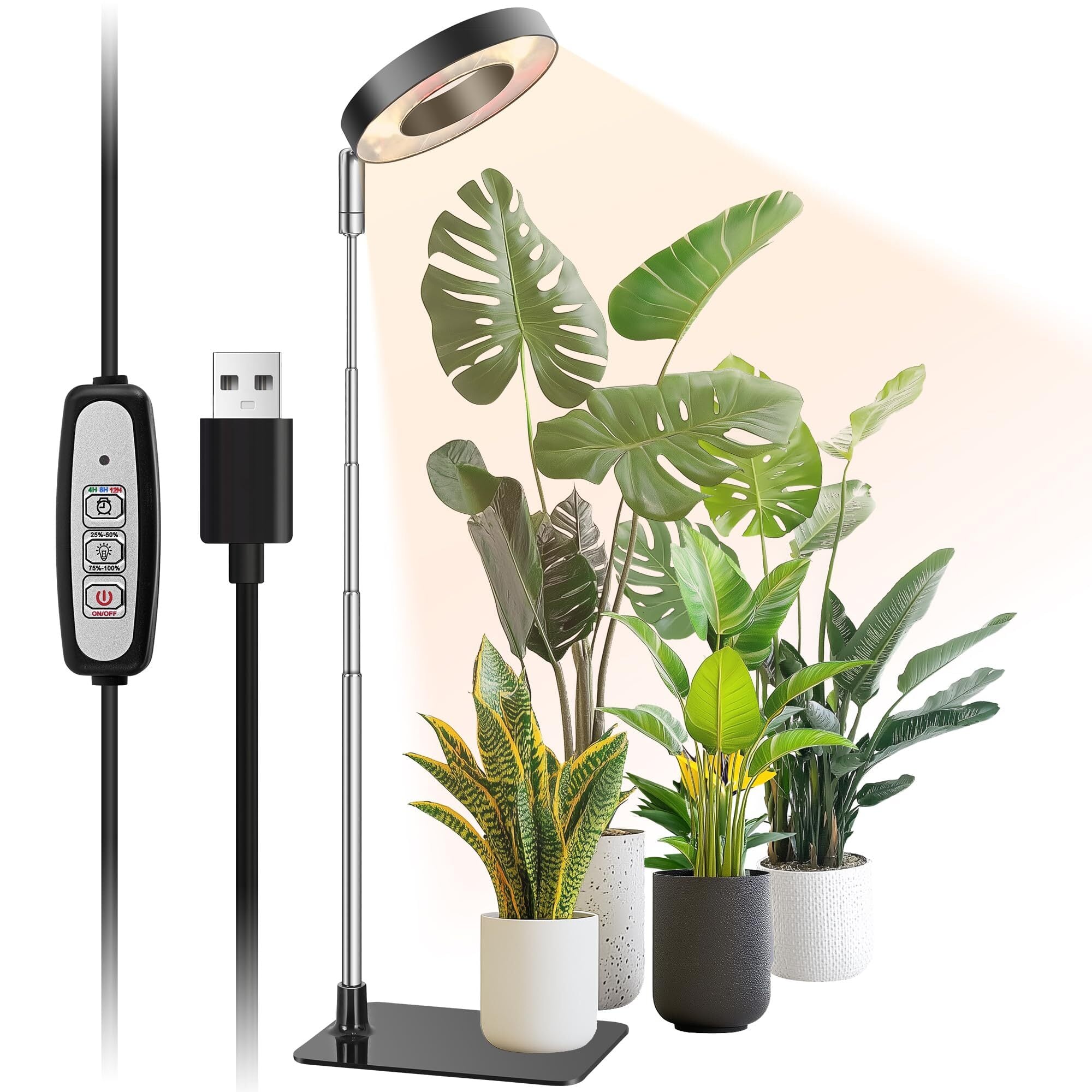 HaruDesign 植物育成ライト GL-X 6K（広角）＋ライトスタンド GL-A 6K