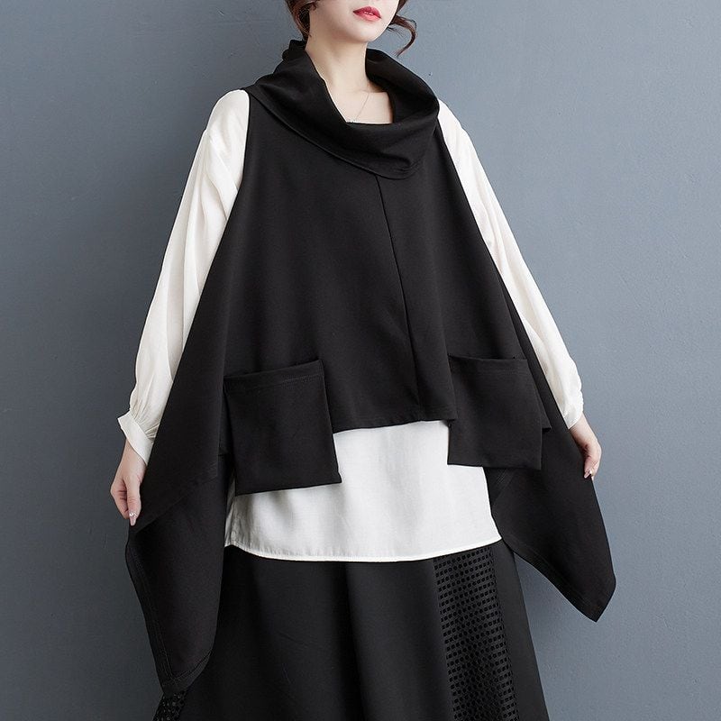 BATWING SLEEVE T-SHIRT AND VEST SETUP M-18380