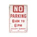 U.S.A 米国 NO PARKING オリジナル アメリカ 駐車禁止看板  スチール製