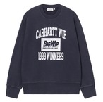 carhartt 1989 Winners Sweat - Dark Navy, Heavy stone wash 1989ウィナーズスウェット