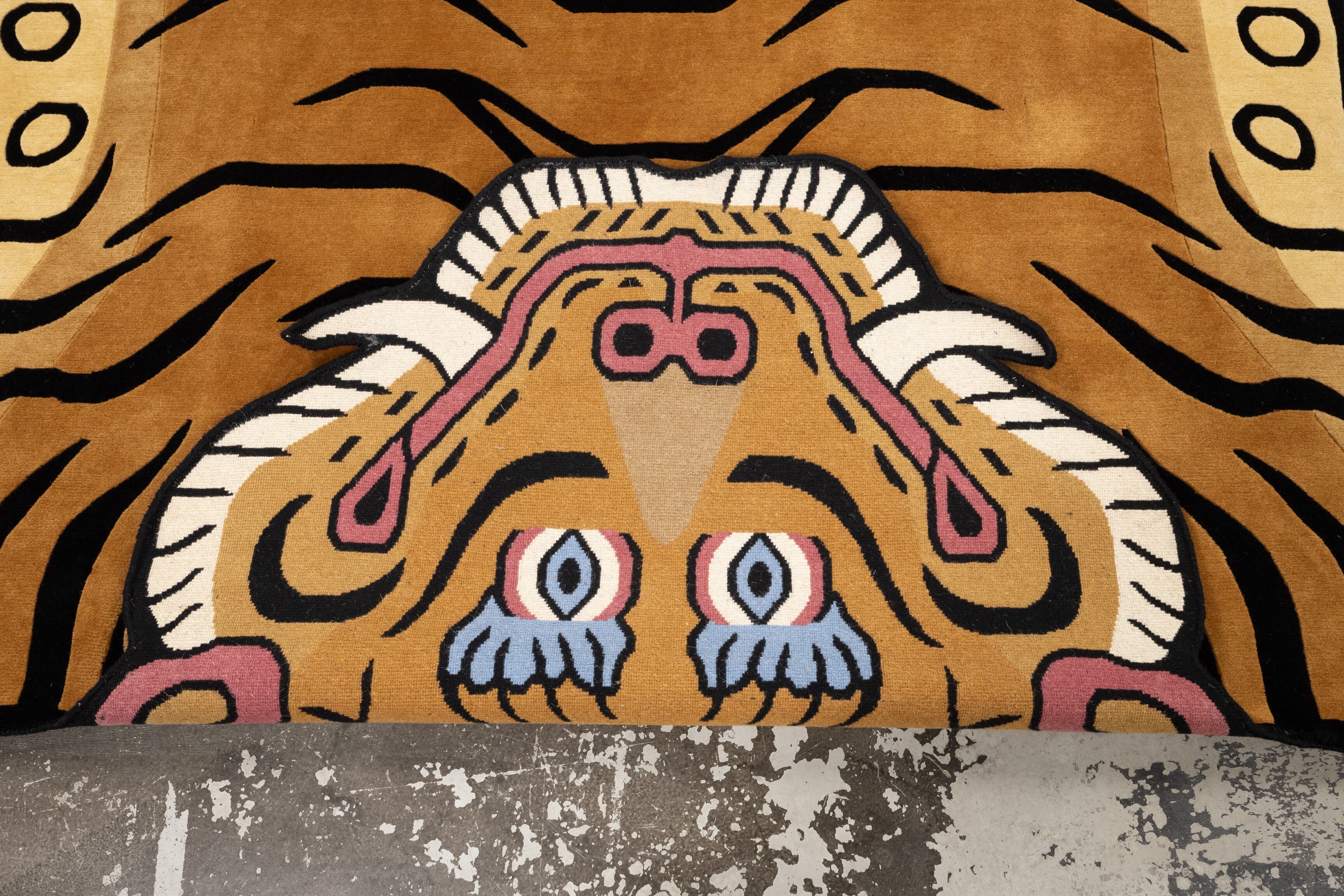 Tibetan Tiger Rug 《XXXXXLサイズ•ウール002》チベタンタイガーラグ