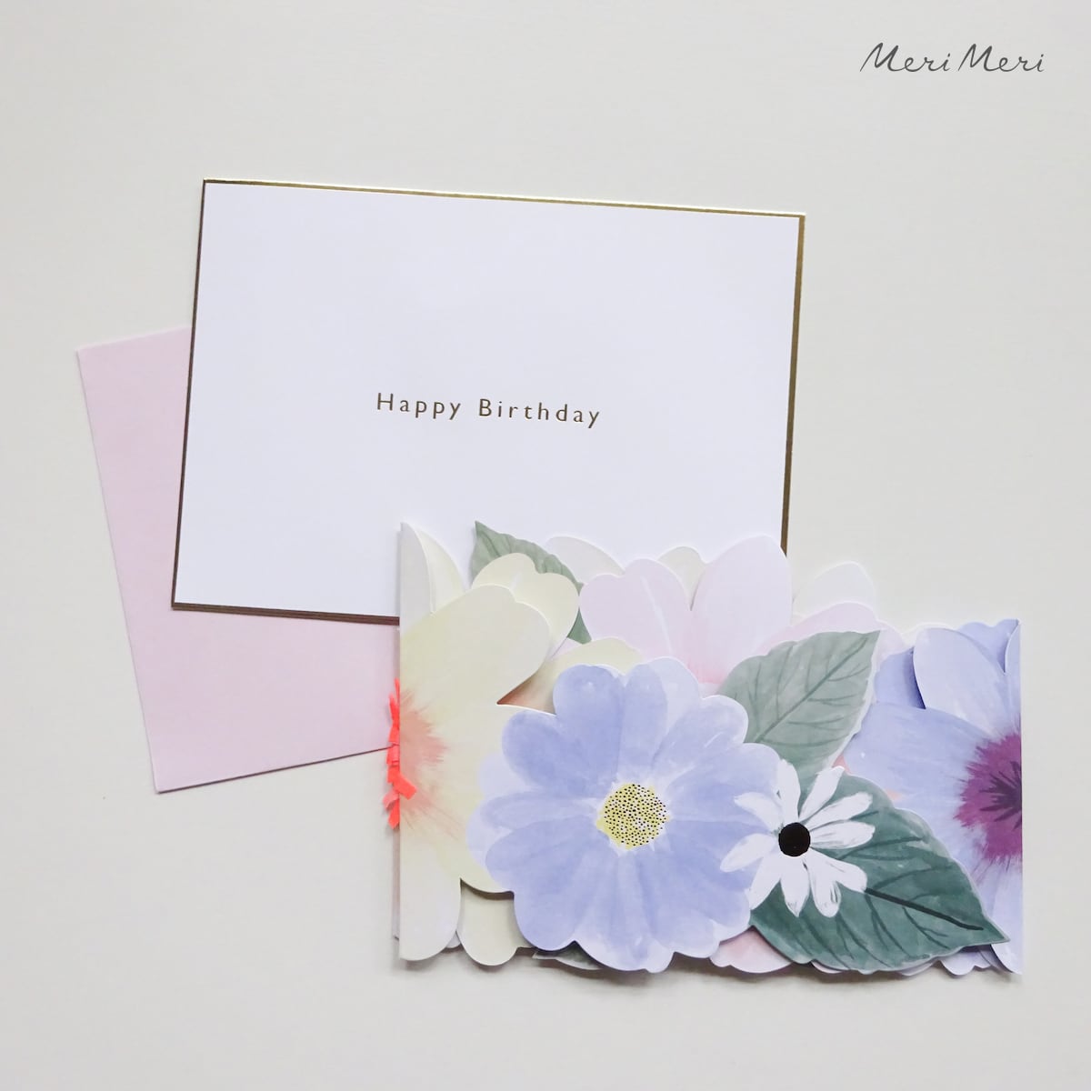 バースデーカード Floral Concertian Card [Meri Meri] 223596