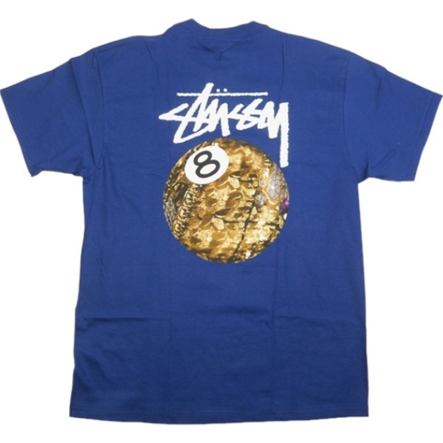 Size L STUSSY ステューシー ジュエリーエイトボールTEE Tシャツ 紺 新古品・未使用品 20792134