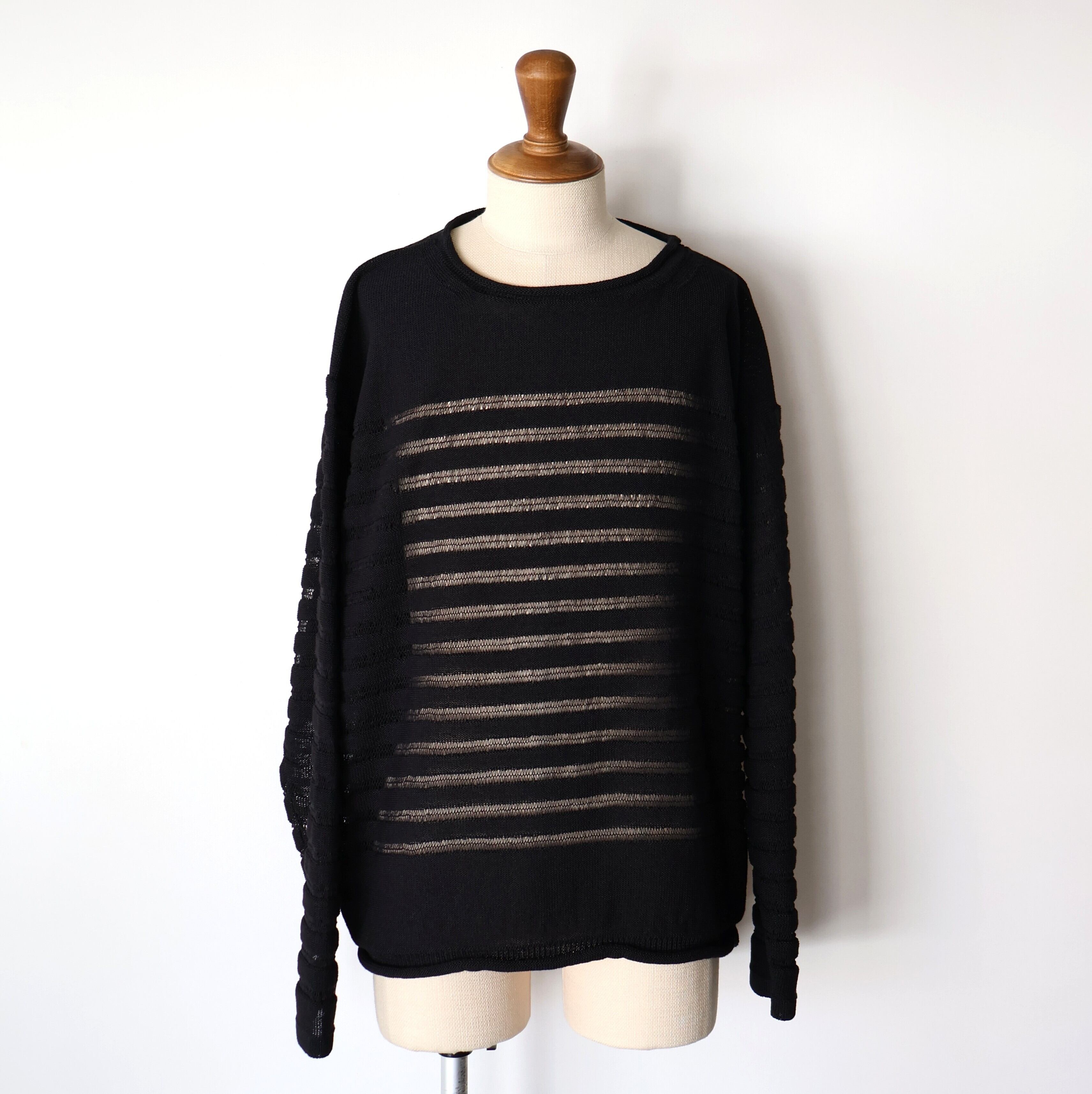 INNAT “ PANEL BORDER SWEATER ( Black )” | H.inch/アッシュインチ