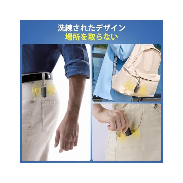 NekSide ボイスレコーダー 小型 ICレコーダー 16GB 内蔵メモリ AI