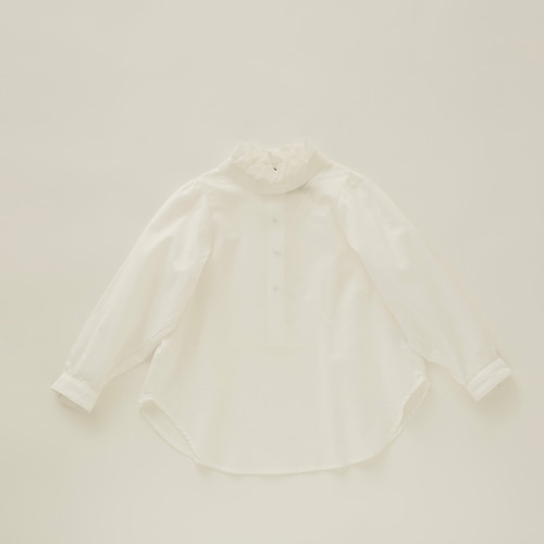 eLfinFolk(エルフィンフォルク)/ Ceremony Ruffled collar blouse / white / 120cm,130cm
