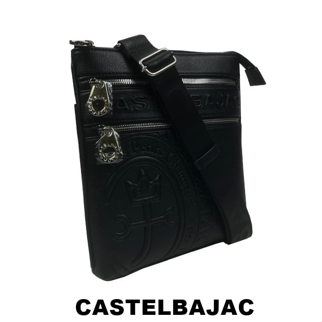 カステルバジャック CASTELBAJAC エンボス加工薄マチショルダーバッグ