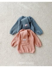 アーバンラビット / URBAN RABBIT / ケーブルロングT＆マフラーセット / 韓国子供服 / キッズ / 26winter〖取寄〗*XS~XL*