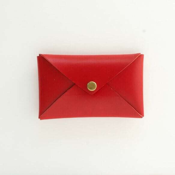 カードケース/名刺入れ レター型 1枚革仕立て | Italy本革・レザー