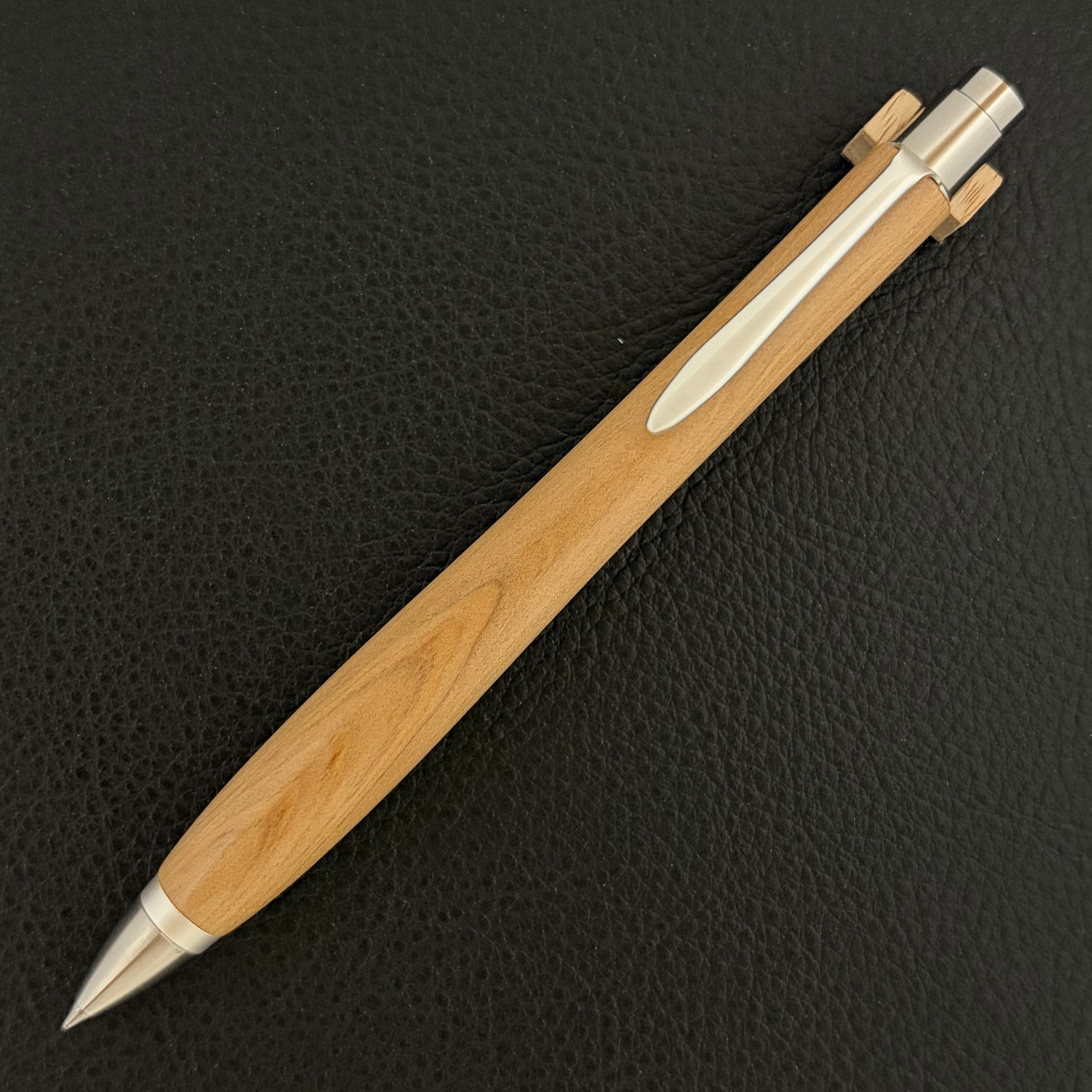 woodpencraft ショートシャープペンシル　藍染レザーウッドペンクラフト woodpencraft ショートシャープペンシル 藍染レザーウッドペンクラフト