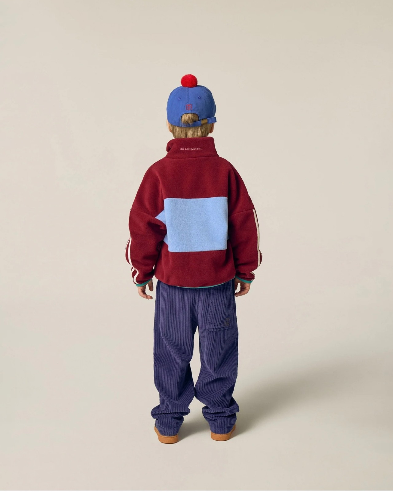 【THE CAMPAMENTO KIDS】BURGUNDY POLAR SWEAT