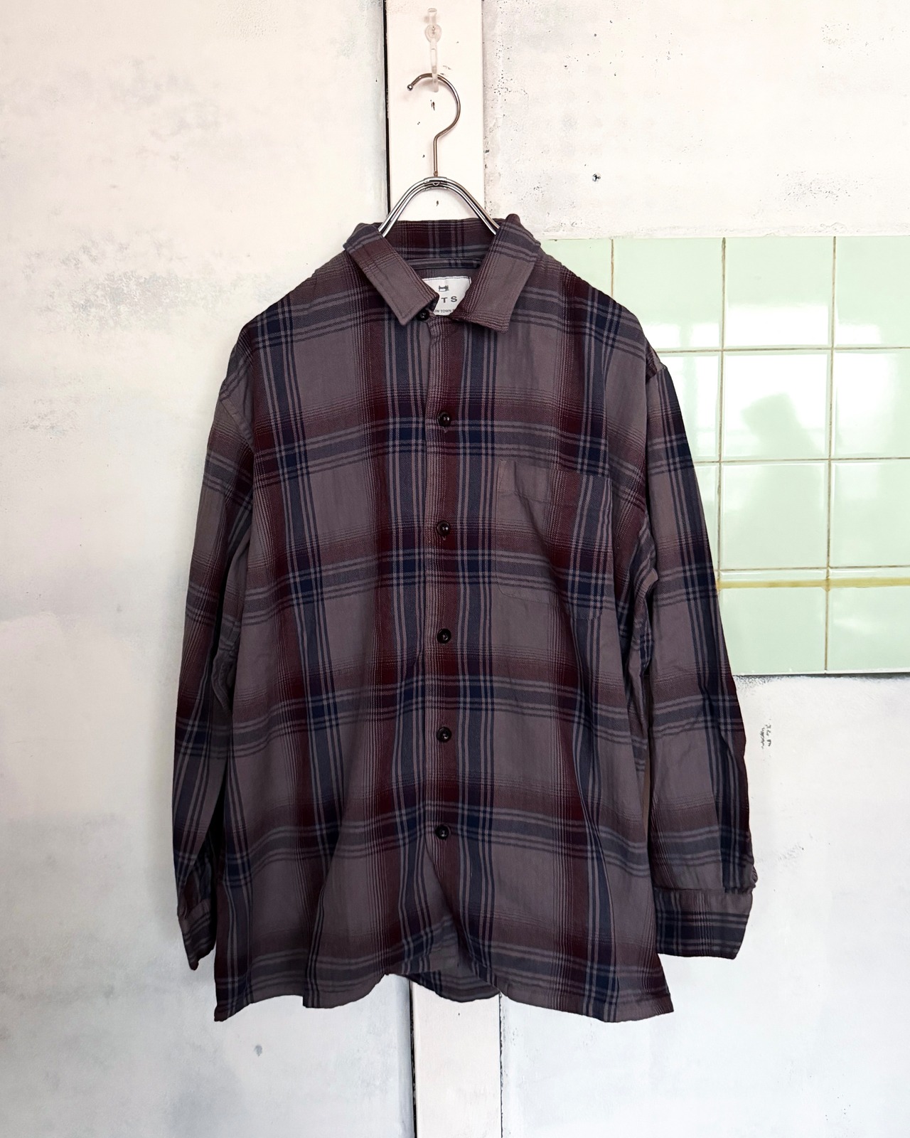 【HTS WOMEN】CHECK ONE-UP SHIRT
