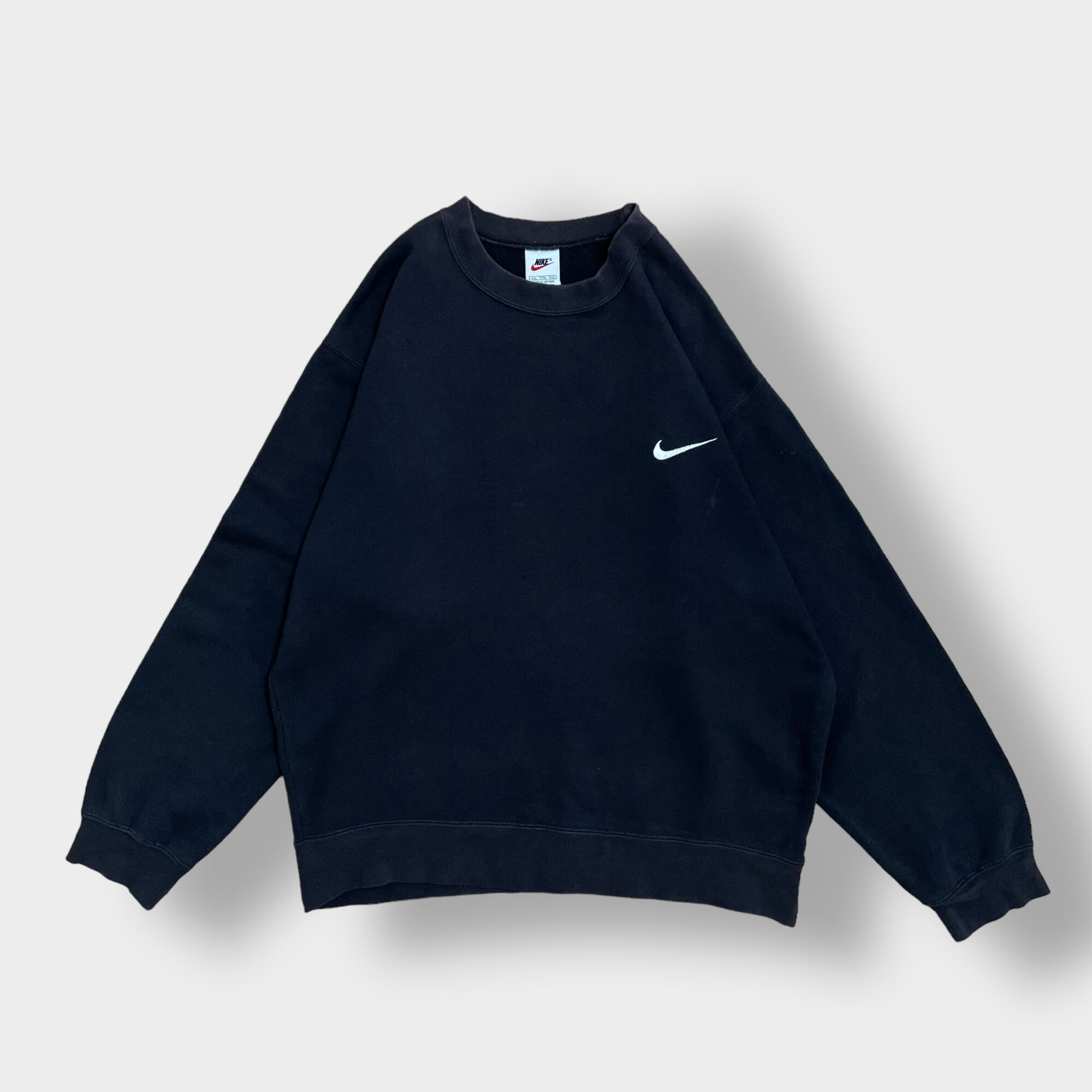 【※メキシコ製】NIKE ナイキ★ワンポイント黒刺繍ロゴ スウェット XXL希少