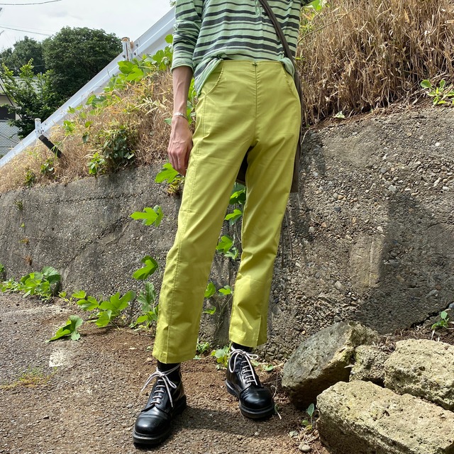 cotton lime pants