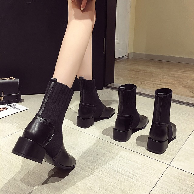 ストレッチブーツサマーレッドショートカジュアル薄手 靴 シューズ エラスティック 伸縮 夏物 フェイクシューズ81659842067