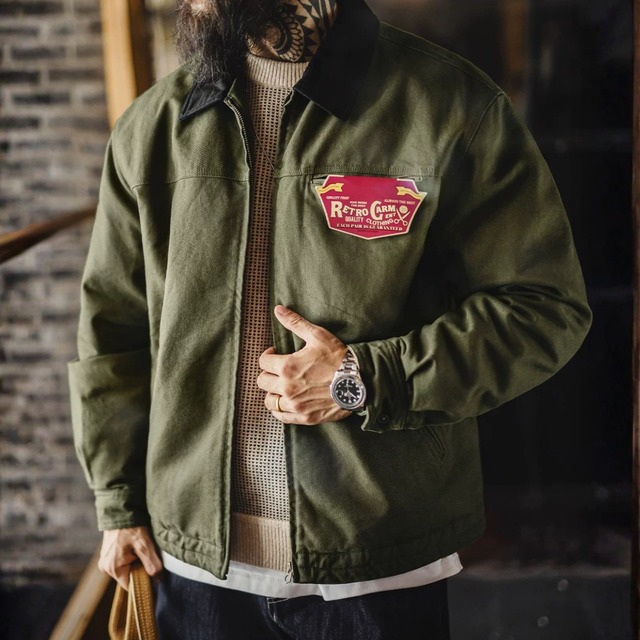 シャツカラー パッチポケット ワークジャケット 00621