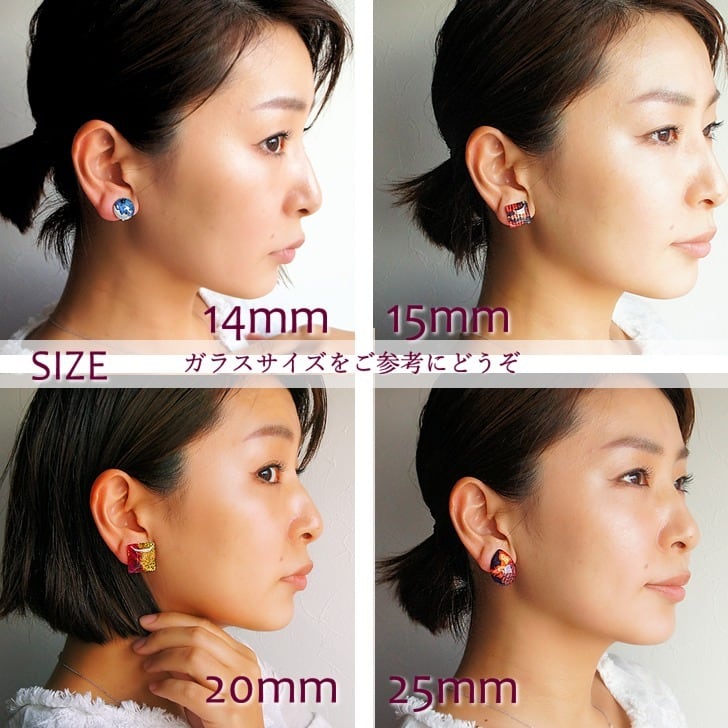 Pierce NO.1-2037″ブルーペイントメタルビーズピアス | Joe's Style