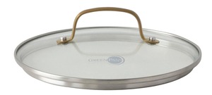 【人気】グリーンパン(Greenpan) ガラス 蓋 20cm ステンレス ゴールド ハンドル 全面物理強化 食器洗浄機可