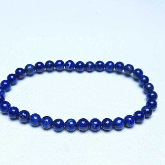 ラピスラズリ ブレスレット 5mm 一点物 メール便可 [M便 1/10] 111-48322