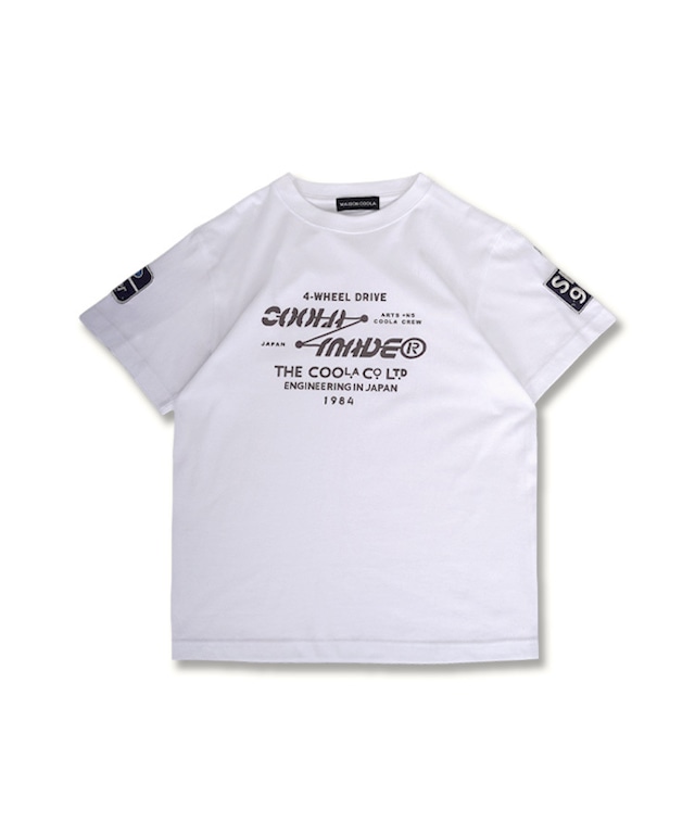 COOLAドライブプリントベーシックTシャツ (WHITE)　CQ-49002
