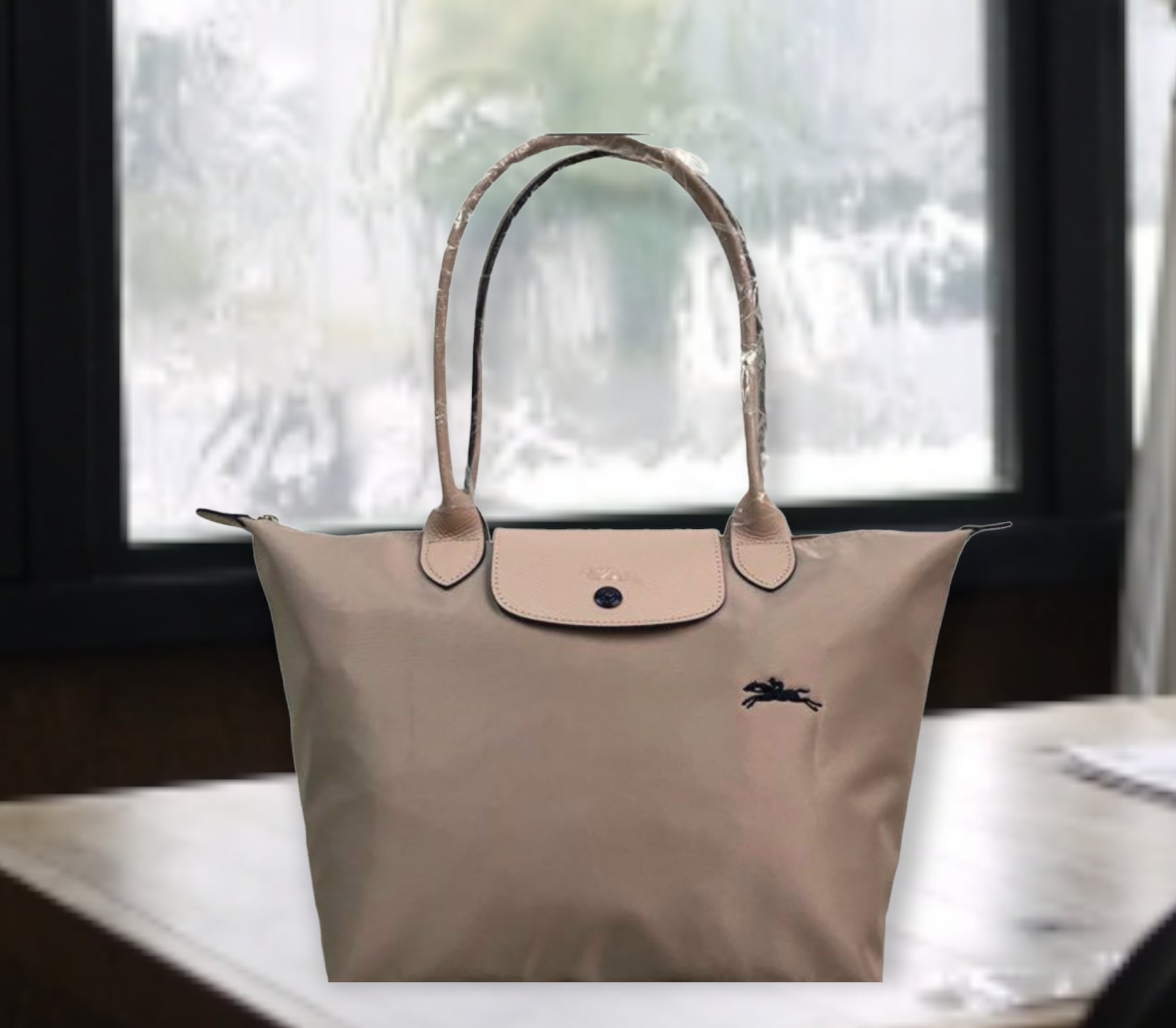 LONGCHAMP ロンシャン ホーソーン ピンクベージュ 肩掛けL 1899 619 ...