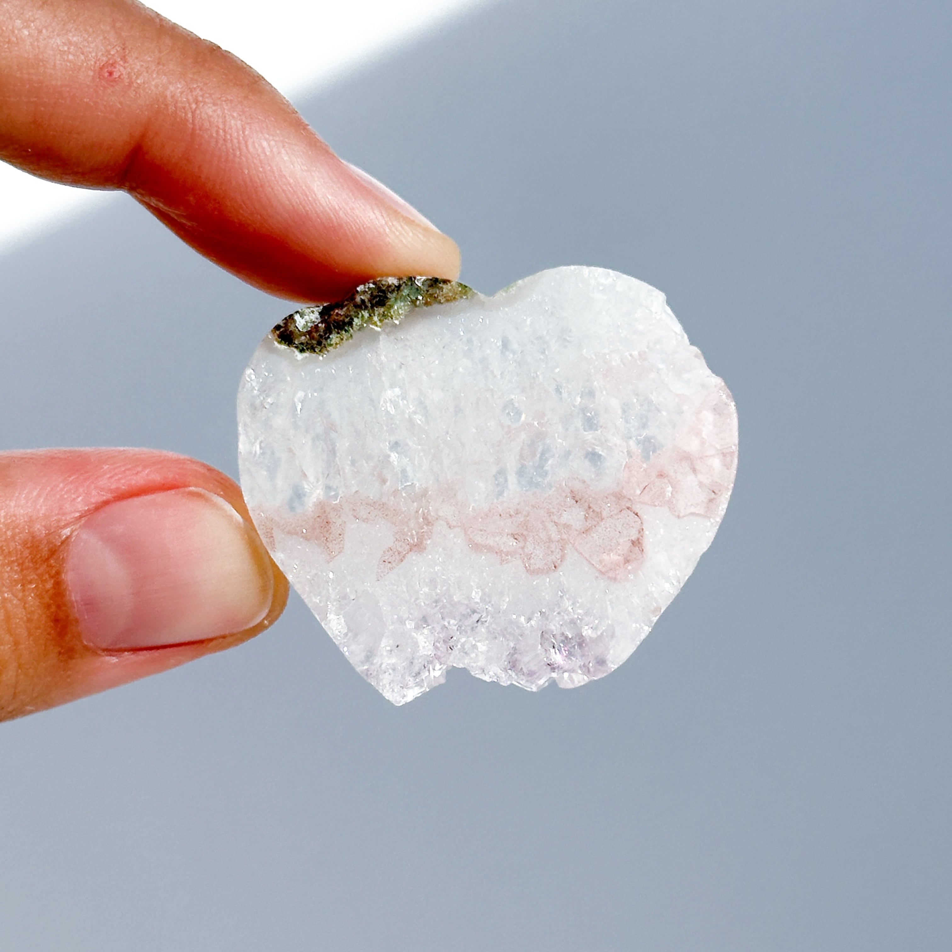 アゲート×アメジスト ハート94◇ Agate× Amethyst ◇天然石・鉱物