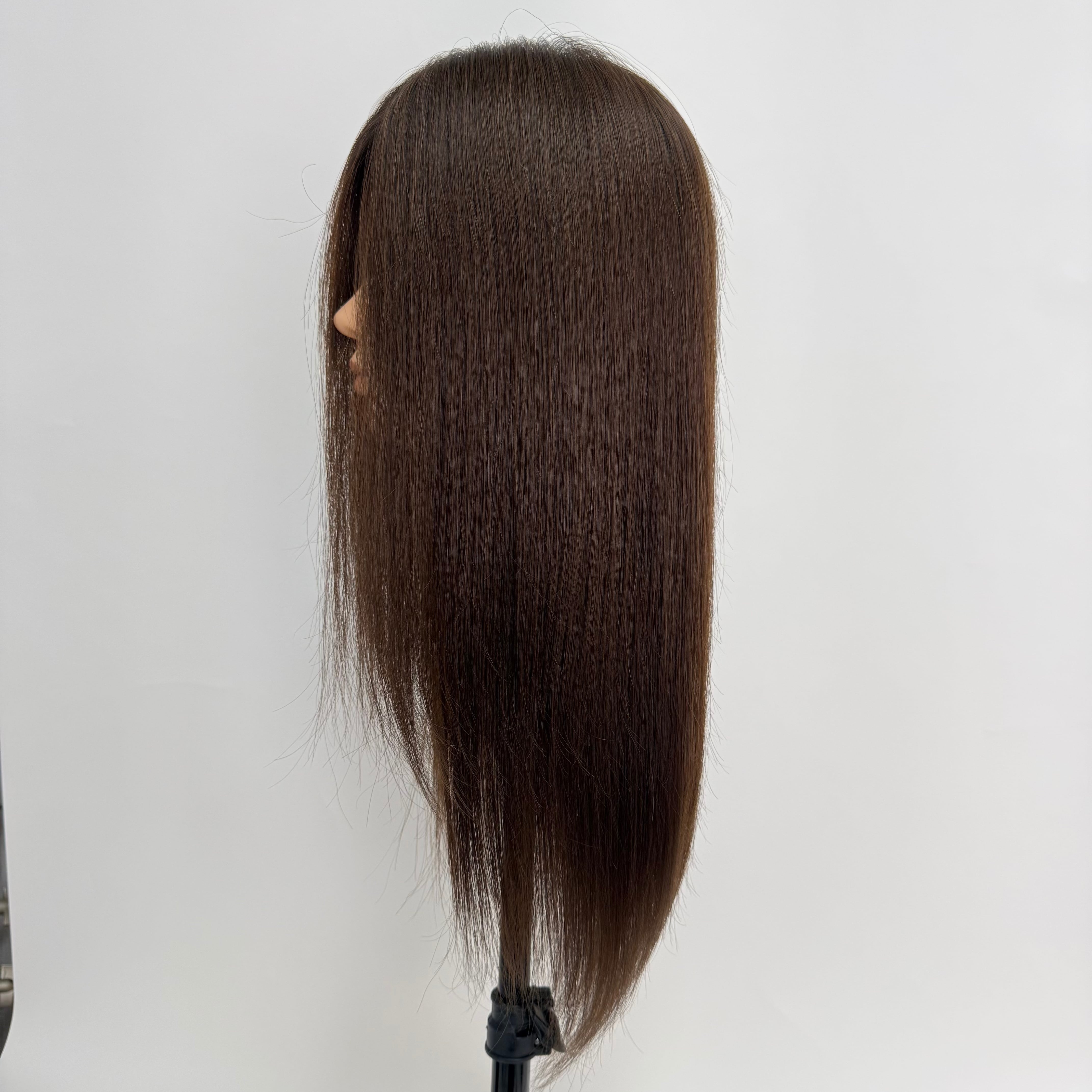 ソフトフィットウィッグ 未カット 55cm ナチュラルブラウン系(根元暗め