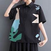 手書き風 ボックスシルエット シャツ 30097