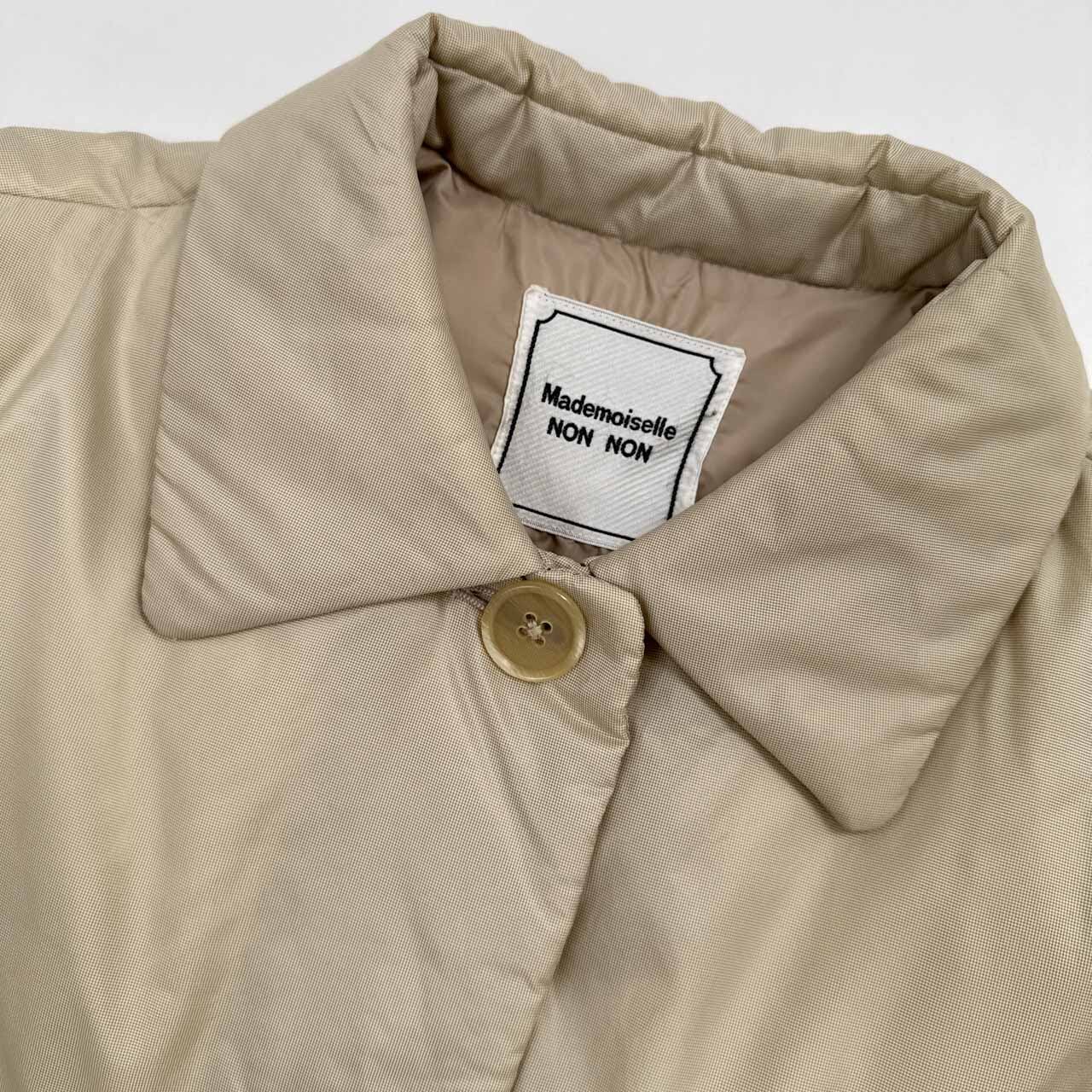 Mademoiselle NON NON マドモアゼルノンノン 中綿入り ステンカラー 